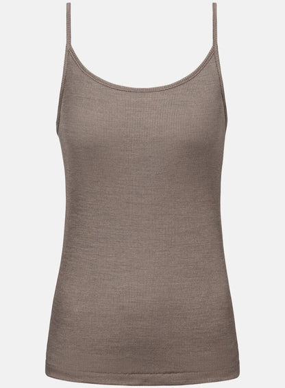 Ullundertøy merinoull silke, singlet spaghetti topp taupe beige wool love Mey, Frilin undertøy norge dame