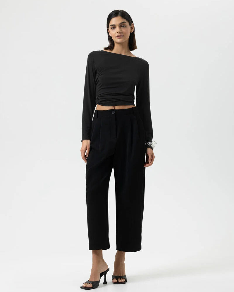 Genser kasjmir cashmere viskose trøye, mey svart black, norge frilin undertøy