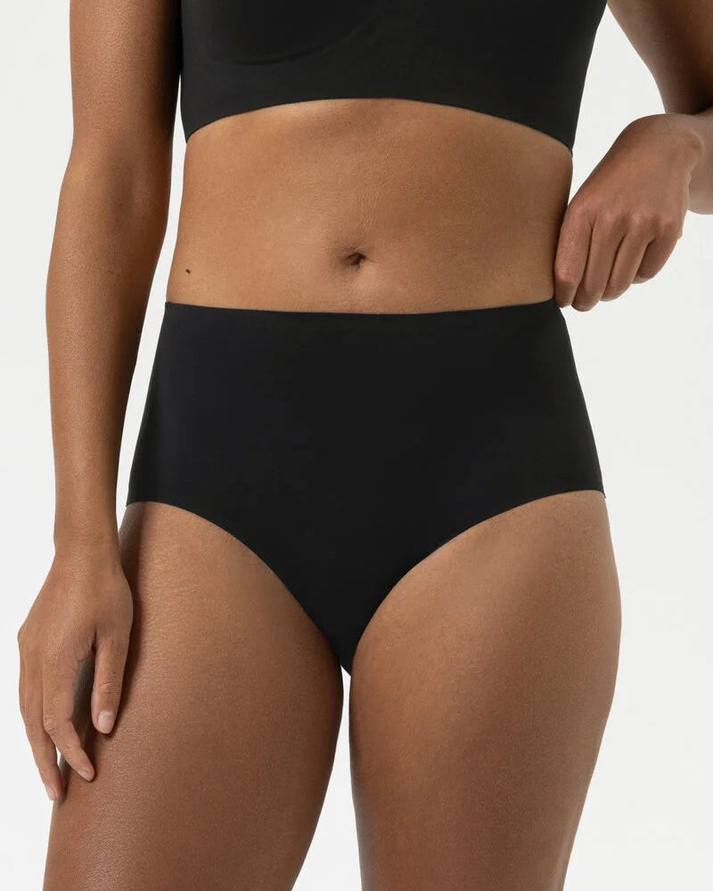 Truse med høyt liv sømløs high waist svart sort, simply better invisibles Mey, Frilin undertøy norge dame