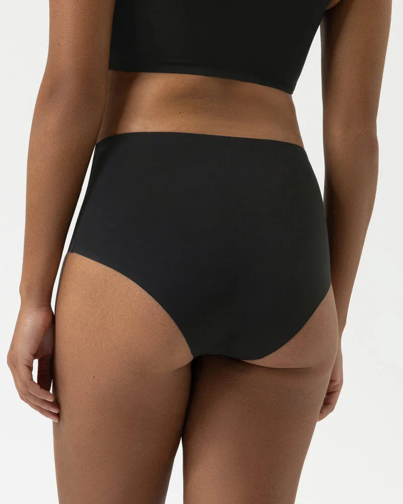 Truse med høyt liv sømløs high waist svart sort, simply better invisibles Mey, Frilin undertøy norge dame