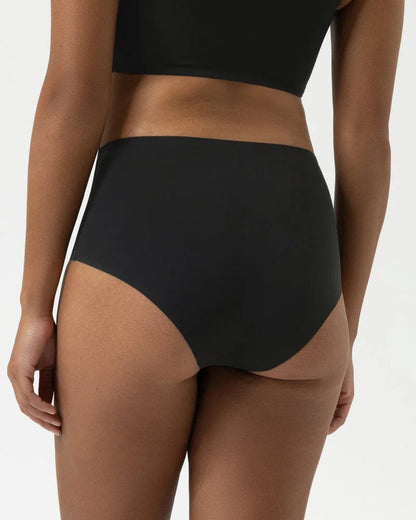 Truse med høyt liv sømløs high waist svart sort, simply better invisibles Mey, Frilin undertøy norge dame