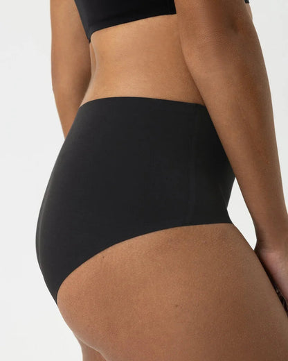 Truse med høyt liv sømløs high waist svart sort, simply better invisibles Mey, Frilin undertøy norge dame