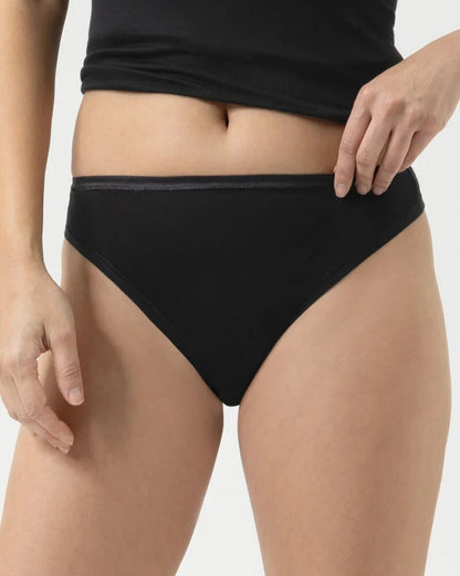 Thong string modal svart, Modal Pure Mey, Undertøy Frilin