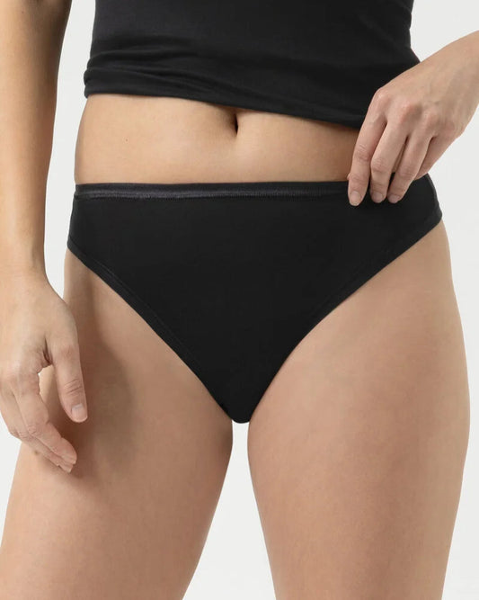 Thong string modal svart, Modal Pure Mey, Undertøy Frilin