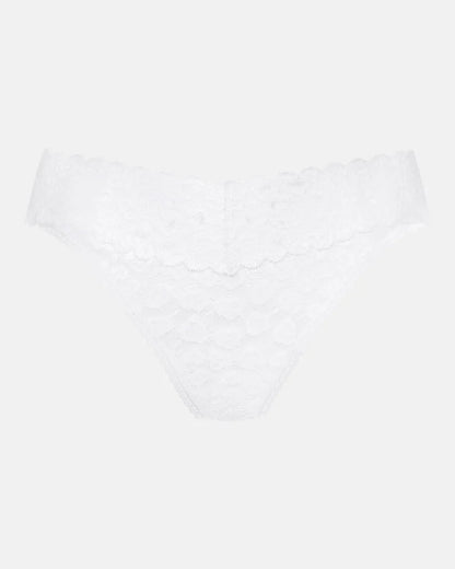 Thong stringtruse blonde, white hvit lace, savage lace mey undertøy frilin