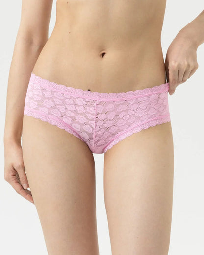 Truse hipster blonde, soft pink rosa lace, savage lace mey undertøy frilin