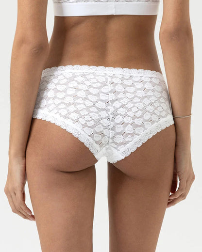 Truse hipster blonde, white hvit lace, savage lace mey undertøy frilin