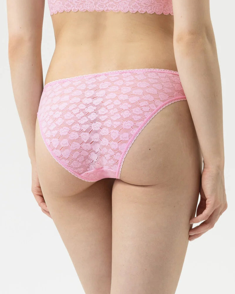 Truse jazz høy skjæring blonde, soft pink rosa lace, savage lace mey undertøy frilin