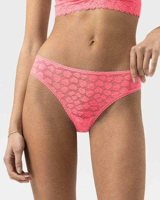 Truse jazz høy skjæring blonde, hot paradise pink rosa lace, savage lace mey undertøy frilin