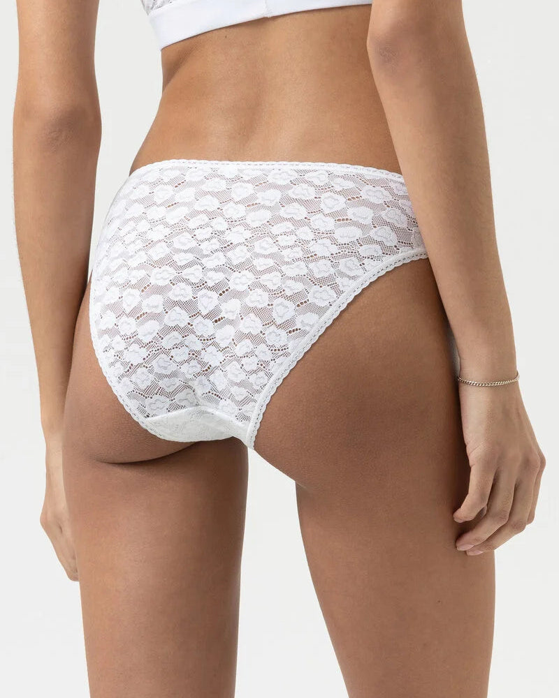 Truse jazz høy skjæring blonde, white hvit lace, savage lace mey undertøy frilin