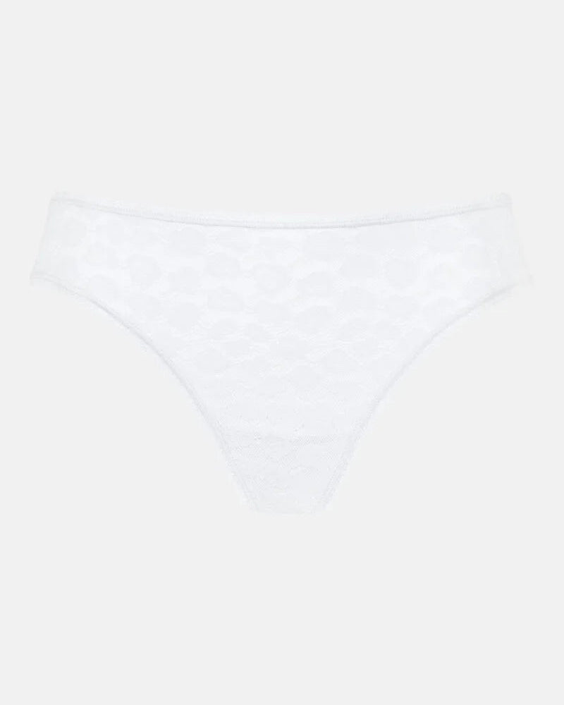 Truse jazz høy skjæring blonde, white hvit lace, savage lace mey undertøy frilin