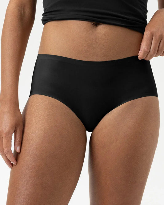 Truse sømløs hipster svart sort, simply better invisibles Mey, Frilin undertøy norge dame