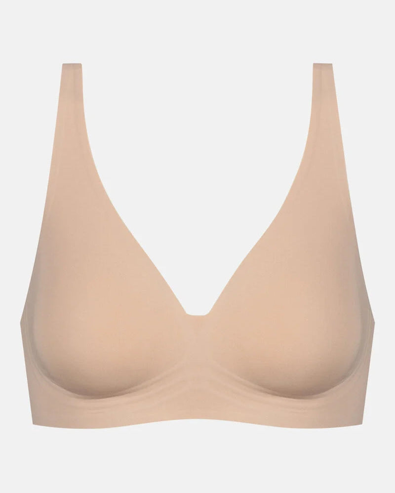 Spilefri sømløs triangel BH tan beige nude, simply better invisibles Mey, Frilin undertøy norge dame