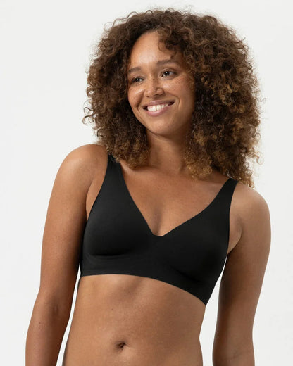Spilefri sømløs triangel BH svart sort, simply better invisibles Mey, Frilin undertøy norge dame