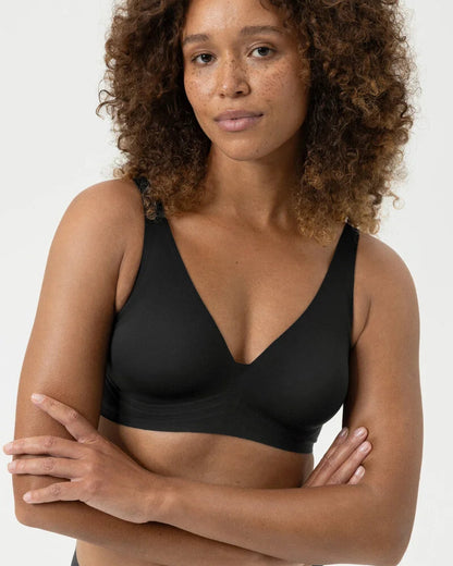 Spilefri sømløs triangel BH svart sort, simply better invisibles Mey, Frilin undertøy norge dame