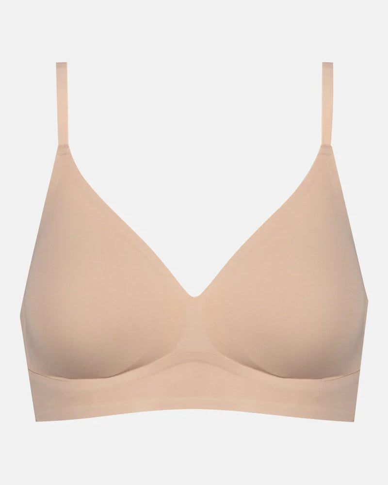 Spilefri sømløs triangel BH beige nude tan, simply better invisibles Mey, Frilin undertøy norge dame