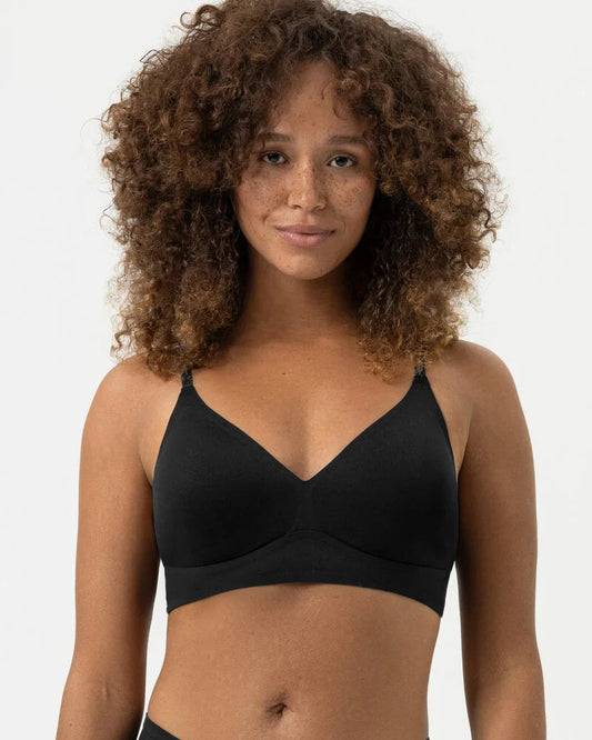 Spilefri sømløs triangel BH svart sort, simply better invisibles Mey, Frilin undertøy norge dame