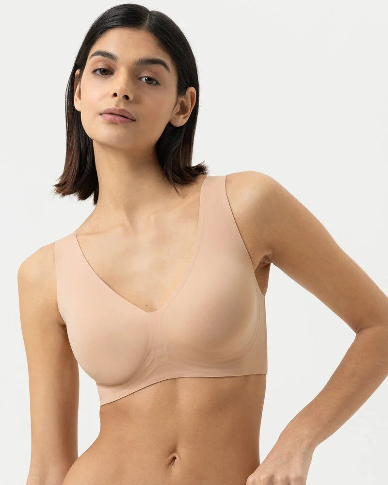 Sømløs bralette topp tan nude beige, simply better invisibles Mey, Frilin undertøy norge dame