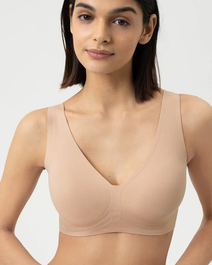 Sømløs bralette topp tan nude beige, simply better invisibles Mey, Frilin undertøy norge dame