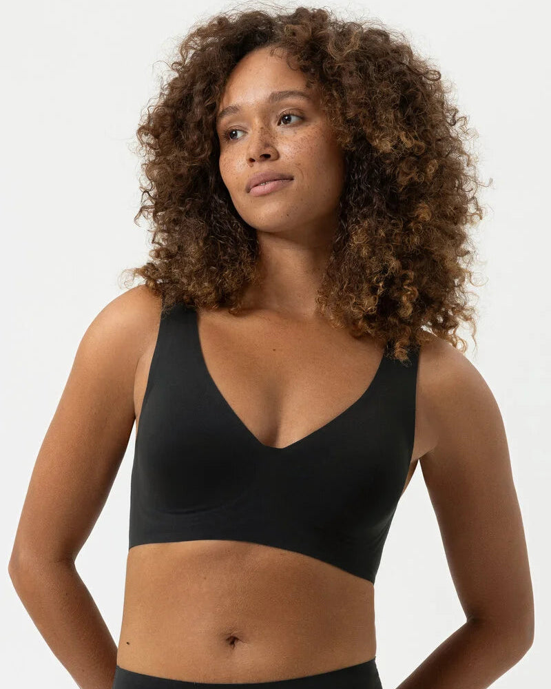 Sømløs bralette topp svart sort, simply better invisibles Mey, Frilin undertøy norge dame