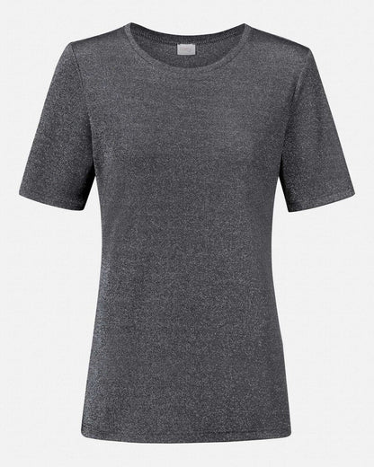 T-skjorte topp loungewear komfortabel, Mey Sparkling rib grå grey viskose, undertøy norge dame frilin