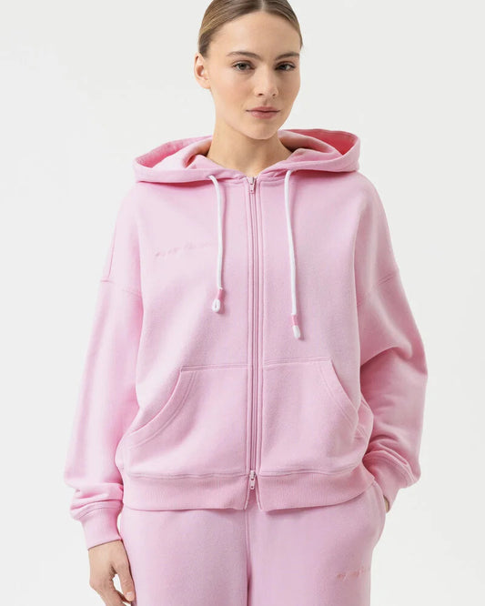 loungewear jakke hoodie zip Mey, rosa soft pink bomull cotton, Nattøy undertøy dame norge frilin