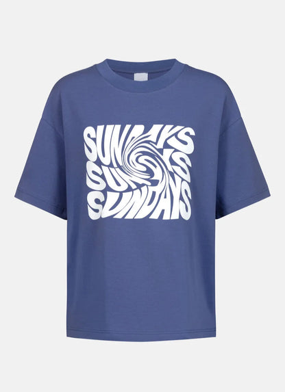 T-skjorte loungewear Mey, blå blue bomull cotton, Nattøy undertøy dame norge frilin