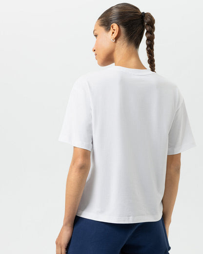 T-skjorte loungewear Mey, hvit white bomull cotton, Nattøy undertøy dame norge frilin