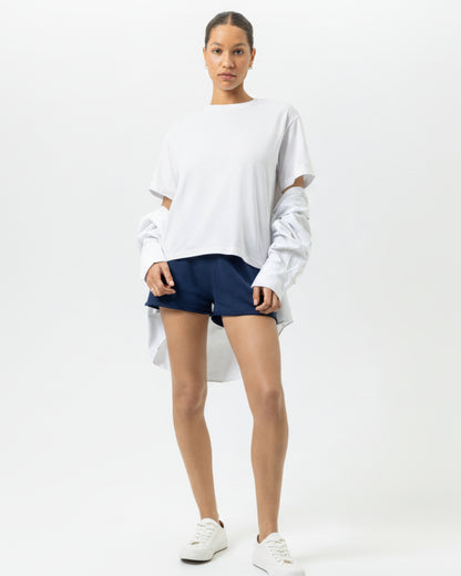 T-skjorte loungewear Mey, hvit white bomull cotton, Nattøy undertøy dame norge frilin