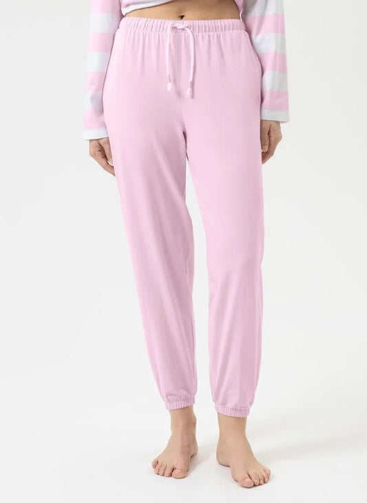 Joggebukse nattbukse pysjamas pysj Mey, rosa soft pink bomull cotton, Nattøy undertøy dame norge frilin