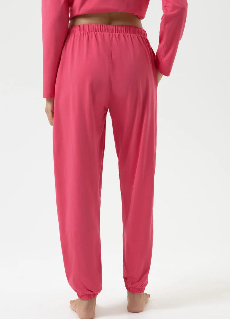 Joggebukse nattbukse pysjamas pysj Mey, hot paradise pink rosa bomull cotton, Nattøy undertøy dame norge frilin