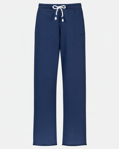 Joggebukse vid løs baggy loungewear Mey mellow cotton, blå navy bomull, Nattøy undertøy dame norge frilin