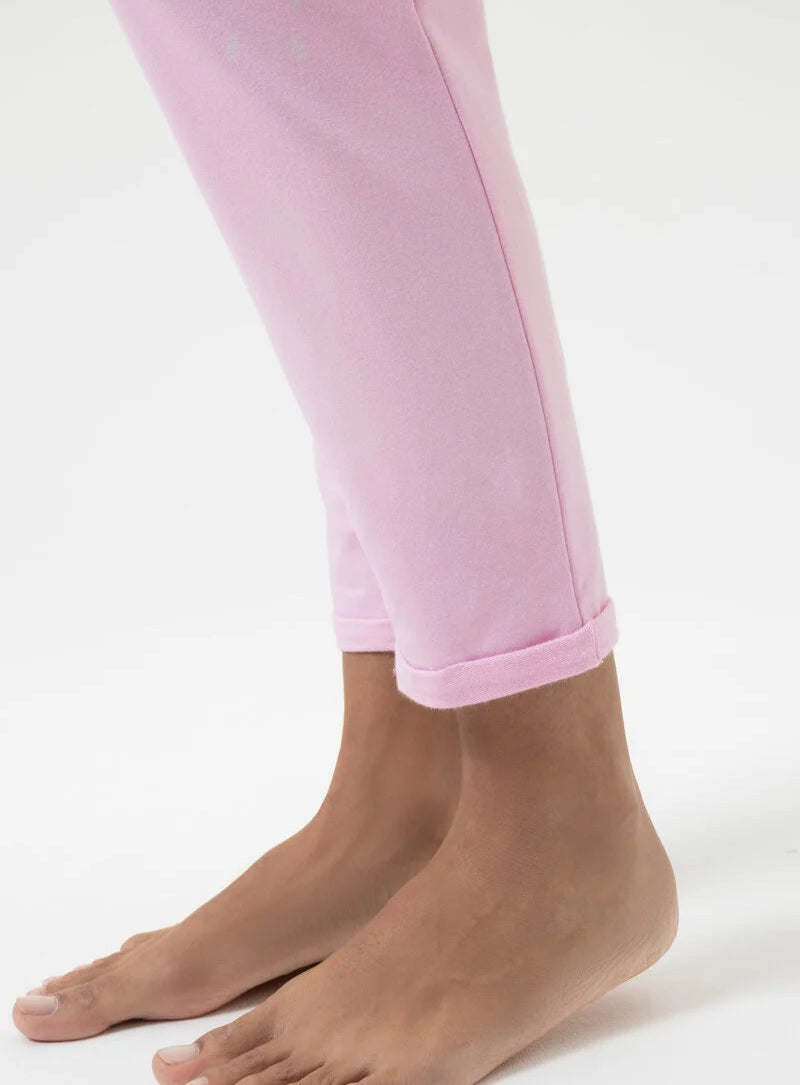 Joggebukse loungewear smal ankel Mey, rosa soft pink bomull cotton, Nattøy undertøy dame norge frilin