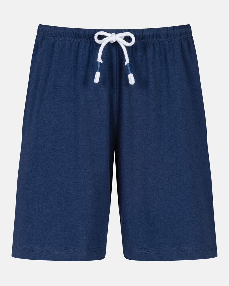 Shorts pysjamas nattøy Mey mellow cotton, blå navy bomull, undertøy dame norge frilin