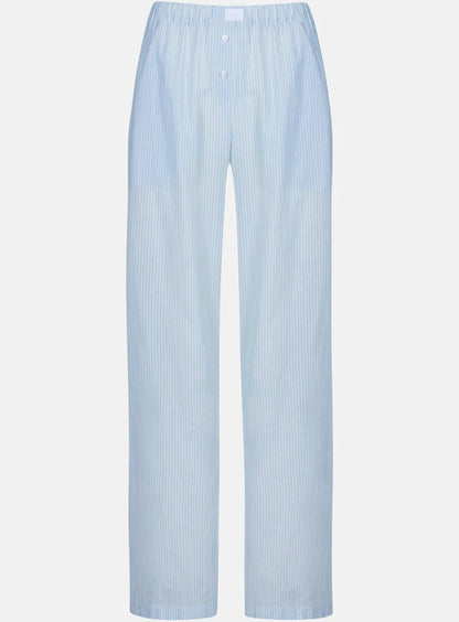 Nattøy bukse pysjbukse pysjamas bomull blå striper, Mey cotton stripes, Frilin undertøy norge