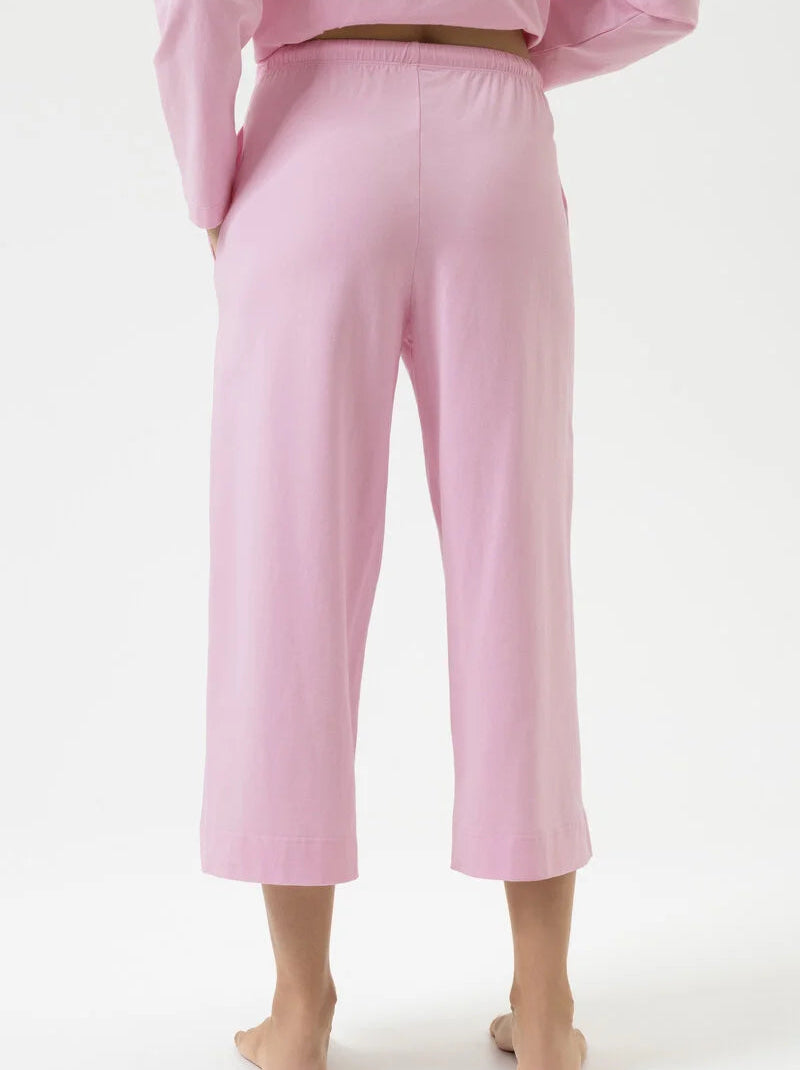 Joggebukse culotte nattbukse pysjamas pysj Mey, rosa soft pink bomull cotton, Nattøy undertøy dame norge frilin