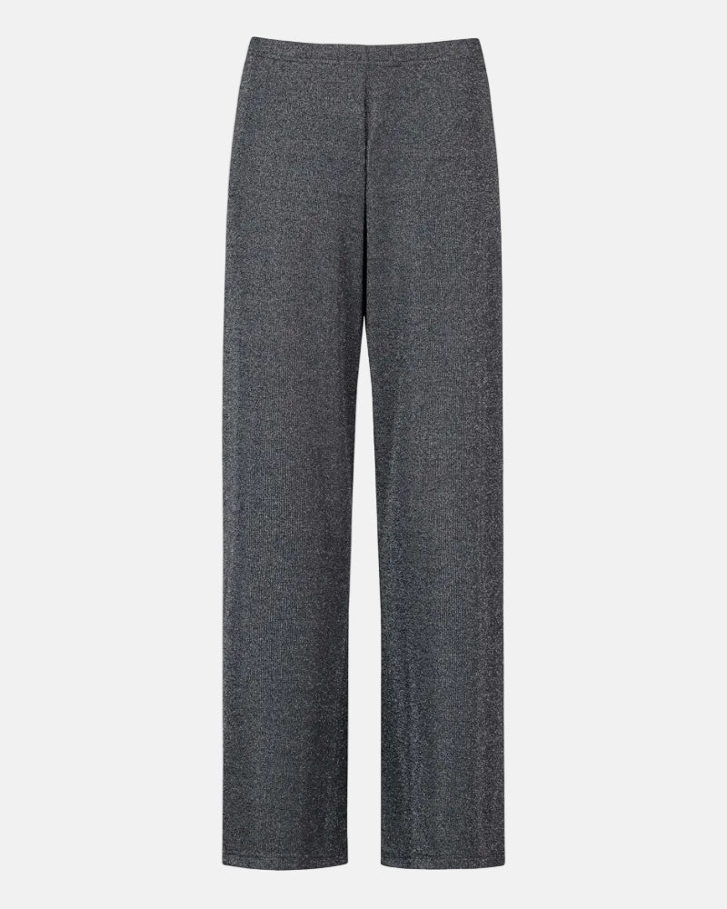 Bukse loungewear vid løs komfortabel, Mey Sparkling rib grå grey viskose, undertøy norge dame frilin