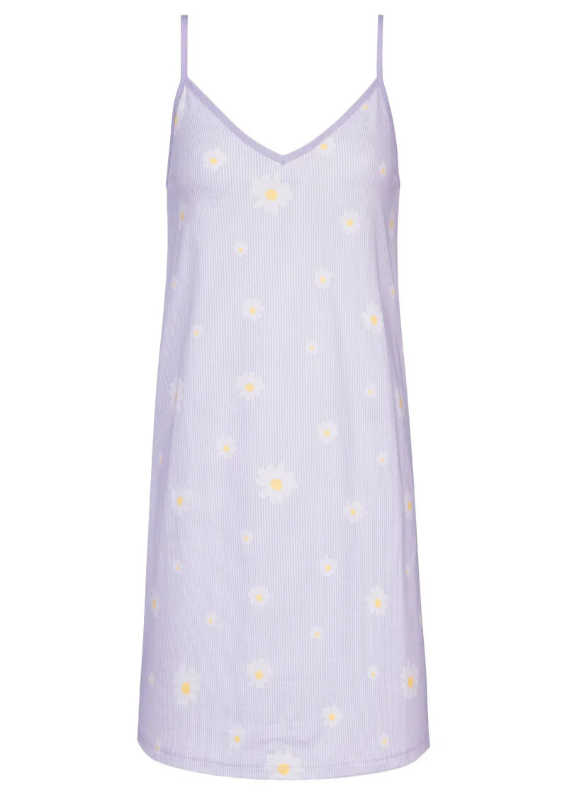 Nattkjole sommerkjole daisy Mey lilla violet bomull cotton, Nattøy undertøy dame norge frilin