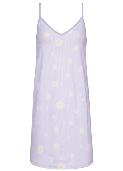 Nattkjole sommerkjole daisy Mey lilla violet bomull cotton, Nattøy undertøy dame norge frilin