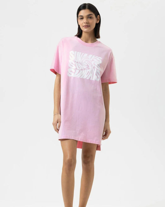 Nattkjole T-skjorte oversized Mey, rosa soft pink bomull cotton, Nattøy undertøy dame norge frilin