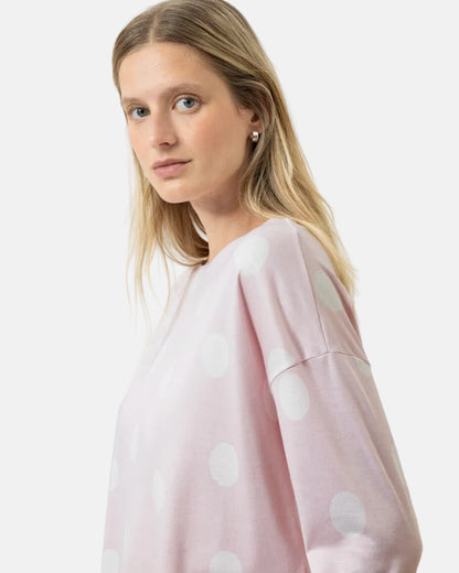 Pysjamas bomull modal Mey rosa pretty dots pink, nattøy norge dame frilin