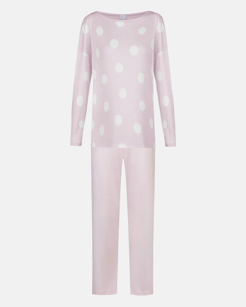 Pysjamas bomull modal Mey rosa pretty dots pink, nattøy norge dame frilin