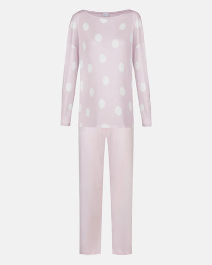 Pysjamas bomull modal Mey rosa pretty dots pink, nattøy norge dame frilin