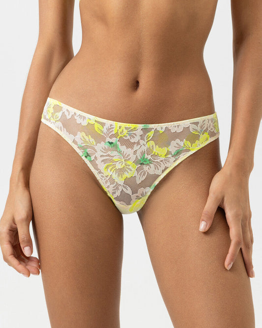 Thong string truse Mey amazing, gul blomster sunny honey, blonde undertøy frilin dame norge