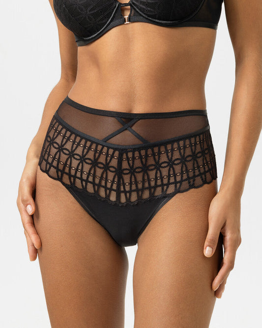 Truse høyt liv high waist brief captivating Mey, black svart, Undertøy norge dame frilin