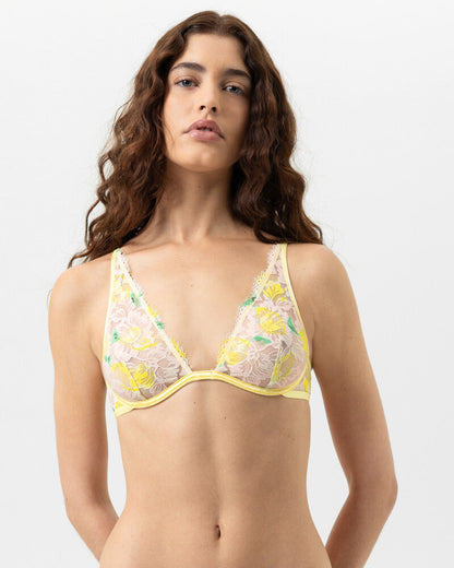 BH Mey amazing gul blomster sunny honey plunge uvattert, undertøy frilin norge dame