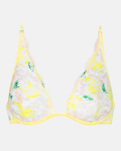 BH Mey amazing gul blomster sunny honey plunge uvattert, undertøy frilin norge dame