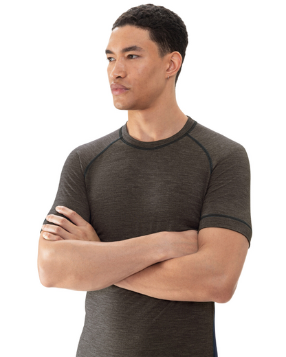 Ullundertøy herre t-skjorte trøye ull virgin wool, Prfrmnc+ Mey grønn olive, Frilin undertøy norge menn