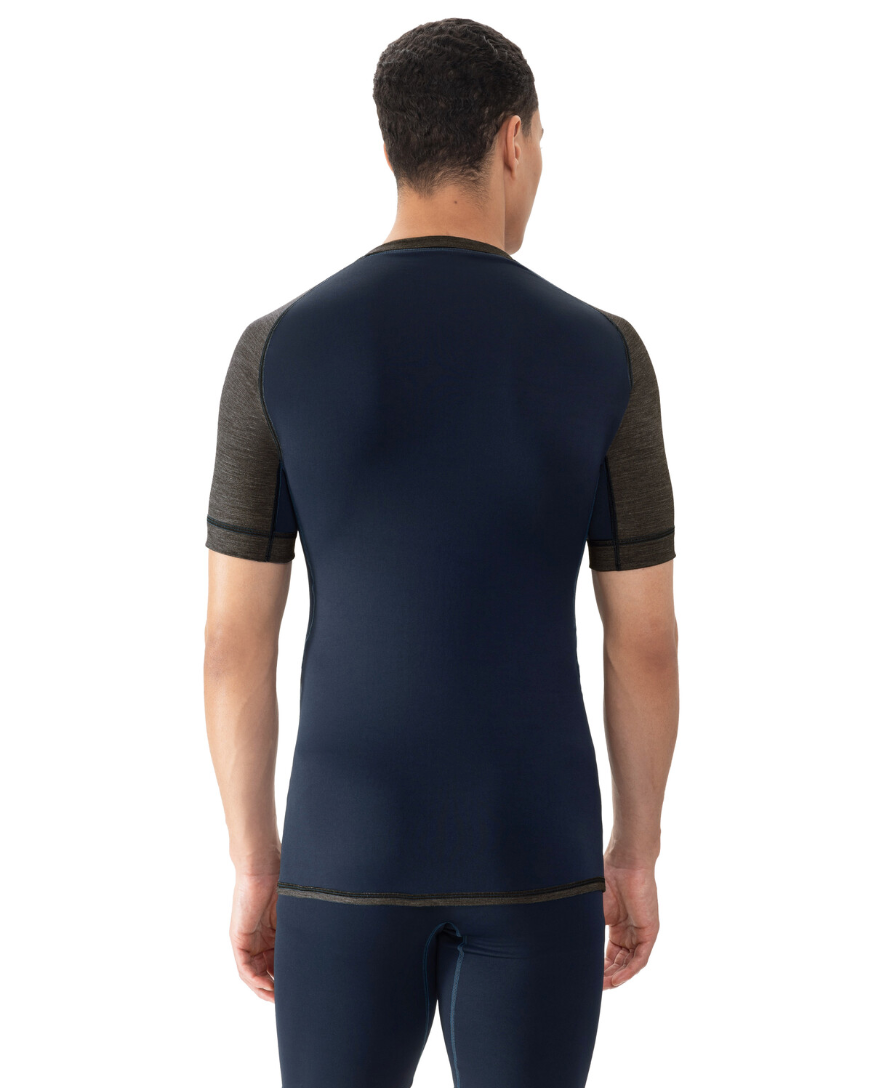 Ullundertøy herre t-skjorte trøye ull virgin wool, Prfrmnc+ Mey grønn olive, Frilin undertøy norge menn