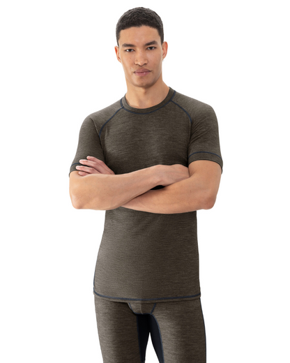 Ullundertøy herre t-skjorte trøye ull virgin wool, Prfrmnc+ Mey grønn olive, Frilin undertøy norge menn